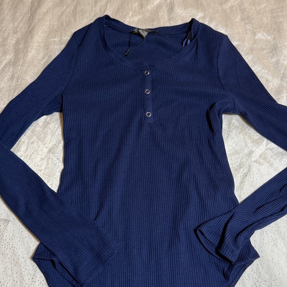 Primark Navy Blue  bodysuit women size S - Picture 2 of 6